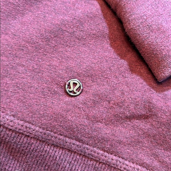 Lululemon Stress Less Hoodie in Heathered Bordeaux Drama sz 8 - Picture 8 of 8